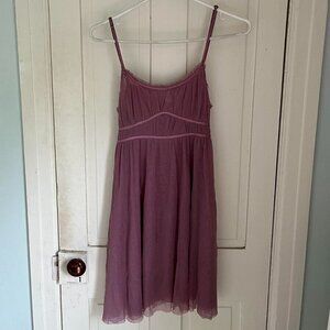 Vera Wang mauve slippy dress
